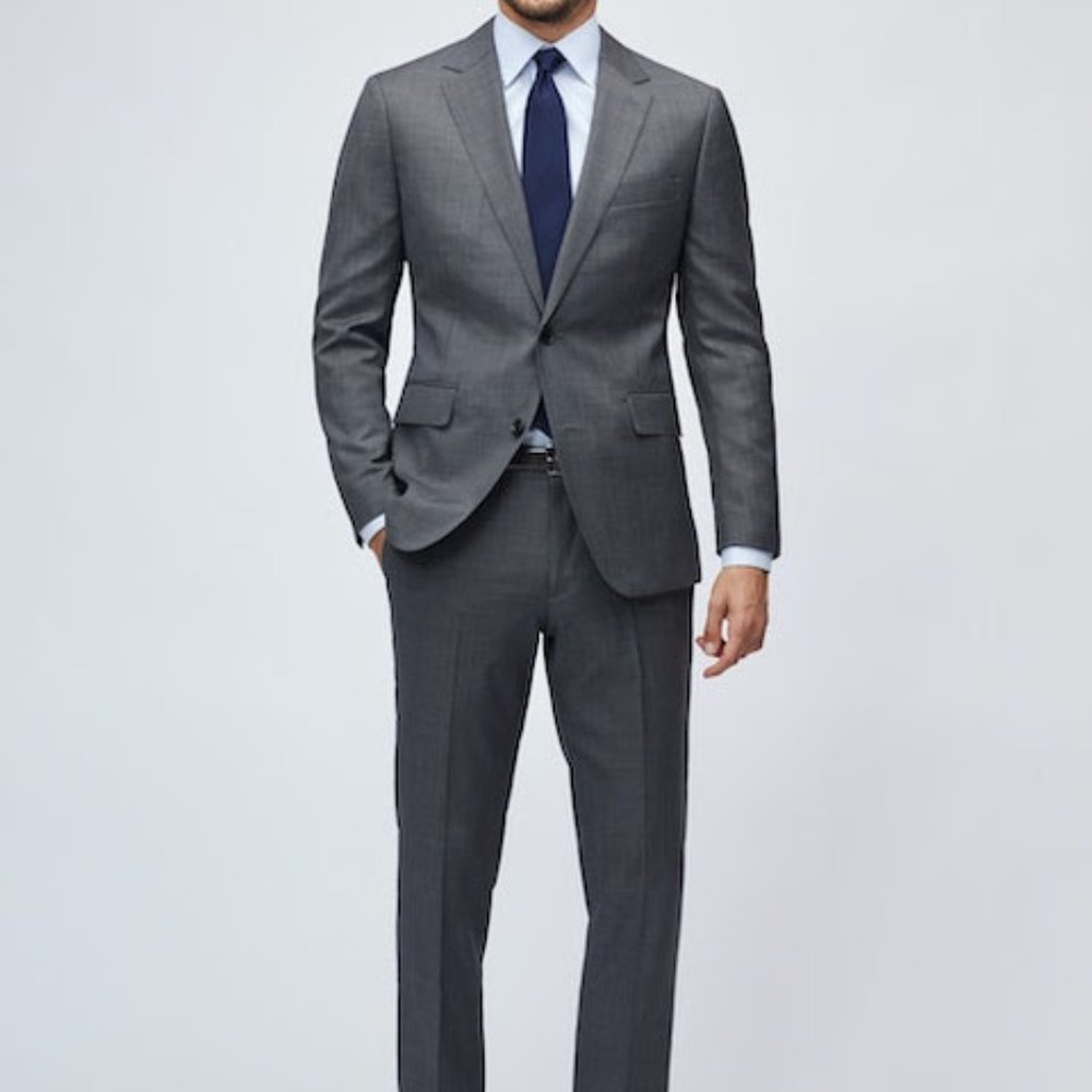 Bonobos Daily Grind Men's Suit | Jacket Tailored Fit 44L | Pants Slim Fit 35x32